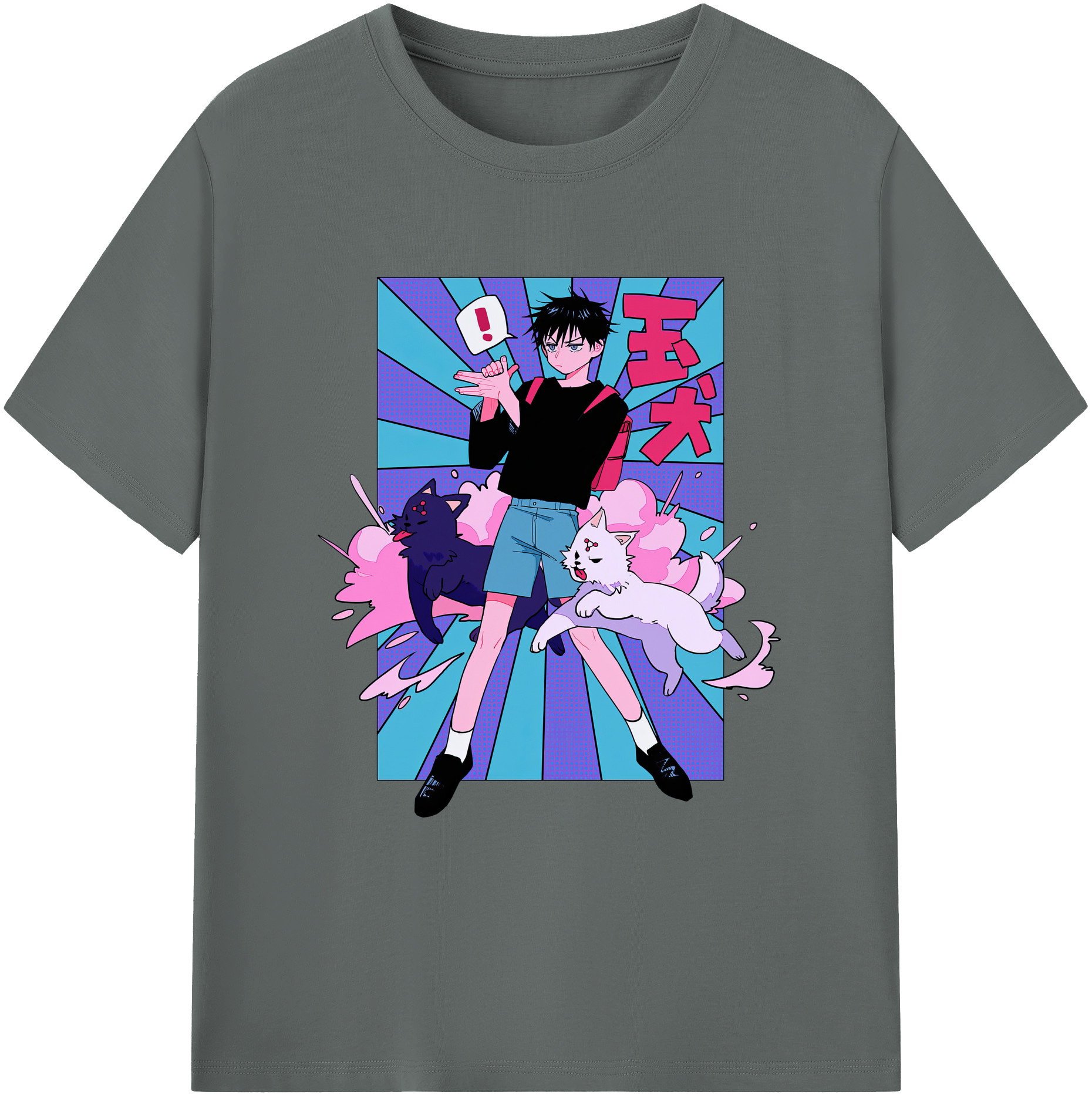 （画像用） 呪術廻戦 Jujutsu Kaisen 綿100％ メンズ半袖Tシャツ｜肌触りやわらか＆通気性